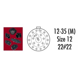 CONNECTEUR RECEPTACLE ROUGE 22 CONTACTS SOCKET AWG 22 CONNECTEUR RECEPTACLE ROUGE 22 CONTACTS SOCKET AWG 22