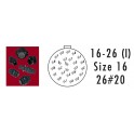 CONNECTEUR RECEPTACLE ROUGE 26 CONTACTS PIN AWG 20