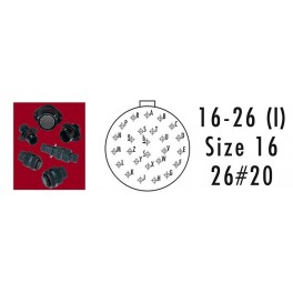 CONNECTEUR RECEPTACLE ROUGE 26 CONTACTS SOCKET AWG 20 CONNECTEUR RECEPTACLE ROUGE 26 CONTACTS SOCKET AWG 20