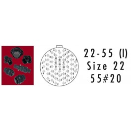 CONNECTEUR PCB ROUGE 55 CONTACTS SOCKET AWG 20 CONNECTEUR PCB ROUGE 55 CONTACTS SOCKET AWG 20