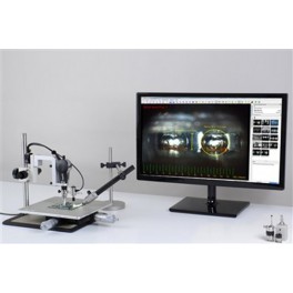 SYSTEME INSPECTION BGA 100X AVEC TABLE XY LOGICIEL DE MESURE SYSTEME INSPECTION BGA 100X AVEC TABLE XY LOGICIEL DE MESURE