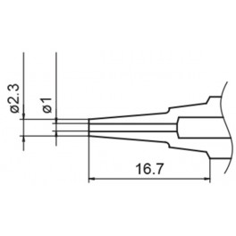 BUSE TYPE N LONGUE D.1.0MM POUR FM2024 BUSE TYPE N LONGUE D.1.0MM POUR FM2024