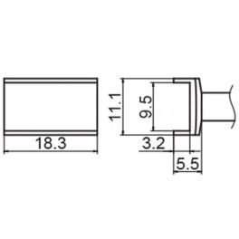 PANNE TUNNEL 9.5 X 18.3 POUR FM203/FX951/FM2027/FM2028 PANNE TUNNEL 9.5 X 18.3 POUR FM203/FX951/FM2027/FM2028