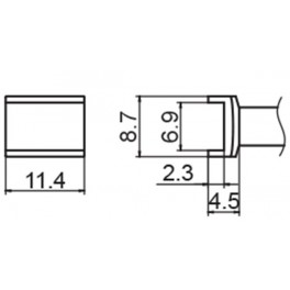 PANNE TUNNEL 6.9 X 11.4 POUR FM203/FX951/FM2027/FM2028 PANNE TUNNEL 6.9 X 11.4 POUR FM203/FX951/FM2027/FM2028