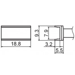 PANNE TUNNEL 7.9 X 18.8 POUR FM203/FX951/FM2027/FM2028 PANNE TUNNEL 7.9 X 18.8 POUR FM203/FX951/FM2027/FM2028