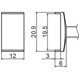 PANNE TUNNEL 19.5X12 POUR FM203/FX951/FM2027/FM2028 PANNE TUNNEL 19.5X12 POUR FM203/FX951/FM2027/FM2028