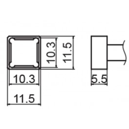 PANNE TYPE QUAD 10.3X10.3 POUR FM203/FX951/FM2027/FM2028 PANNE TYPE QUAD 10.3X10.3 POUR FM203/FX951/FM2027/FM2028