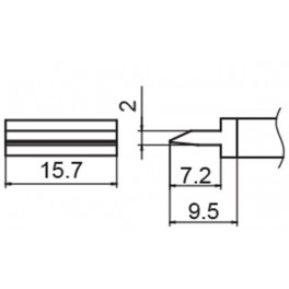 PANNE TYPE SPATULA 15.7 POUR FM203/FX951/FM2027/FM2028 PANNE TYPE SPATULA 15.7 POUR FM203/FX951/FM2027/FM2028