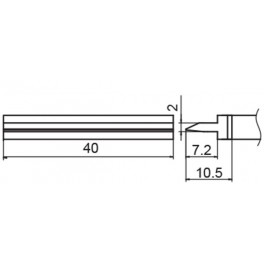 PANNE TYPE SPATULA 40.0 POUR FM203/FX951/FM2027/FM2028 PANNE TYPE SPATULA 40.0 POUR FM203/FX951/FM2027/FM2028