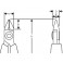 PINCE COUPANTE DIAGONALE TÊTE POINTUE ANTISTATIQUE  AVEC CHANFREIN