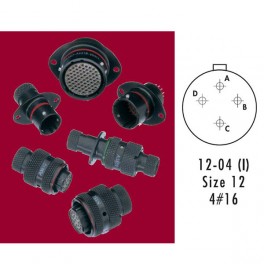 CONNECTEUR RECEPTACLE ROUGE 4 CONTACTS PIN AWG 16 CONNECTEUR RECEPTACLE ROUGE 4 CONTACTS PIN AWG 16
