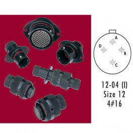 CONNECTEUR INLINE RECEPTACLE ROUGE 4 CONTACTS PIN AWG 16 CONNECTEUR INLINE RECEPTACLE ROUGE 4 CONTACTS PIN AWG 16