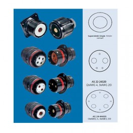 CONNECTEUR FLANGE RECEPTACLE ORANGE 1 CONTACT PIN 70MM² CONNECTEUR FLANGE RECEPTACLE ORANGE 1 CONTACT PIN 70MM²