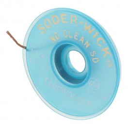 TRESSE A DESSOUDER NO CLEAN 0,8MMX1,5M BLANC /25PCS TRESSE A DESSOUDER NO CLEAN 0,8MMX1,5M BLANC /25PCS