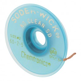 TRESSE A DESSOUDER NO CLEAN 1.5MMX1.5M JAUNE /25PCS TRESSE A DESSOUDER NO CLEAN 1.5MMX1.5M JAUNE /25PCS