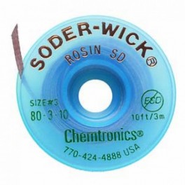 TRESSE A DESSOUDER FLUX RESINE 2,0MMX3M VERT/25PCS TRESSE A DESSOUDER FLUX RESINE 2,0MMX3M VERT/25PCS