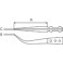 BRUCELLE A POINTES EN CERAMIQUE INTERCHANGEABLES POINTES FINES ET INCURVEES 43,5MM