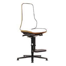 ESD CHAISE LABORATOIRE NEON 3 SUR PATINS AVEC MARCHEPIEDS SYSTEME SYNCHRONE BORDURE ORANGE SANS COUSSIN ESD CHAISE LABORATOIRE NEON 3 SUR PATINS AVEC MARCHEPIEDS SYSTEME SYNCHRONE BORDURE ORANGE SANS COUSSIN