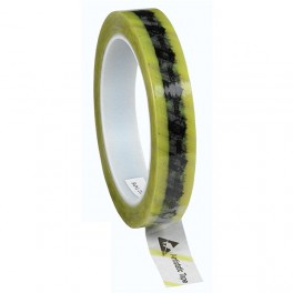 RUBAN ADHESIF ESD BANDES JAUNES 18MMX65M RUBAN ADHESIF ESD BANDES JAUNES 18MMX65M